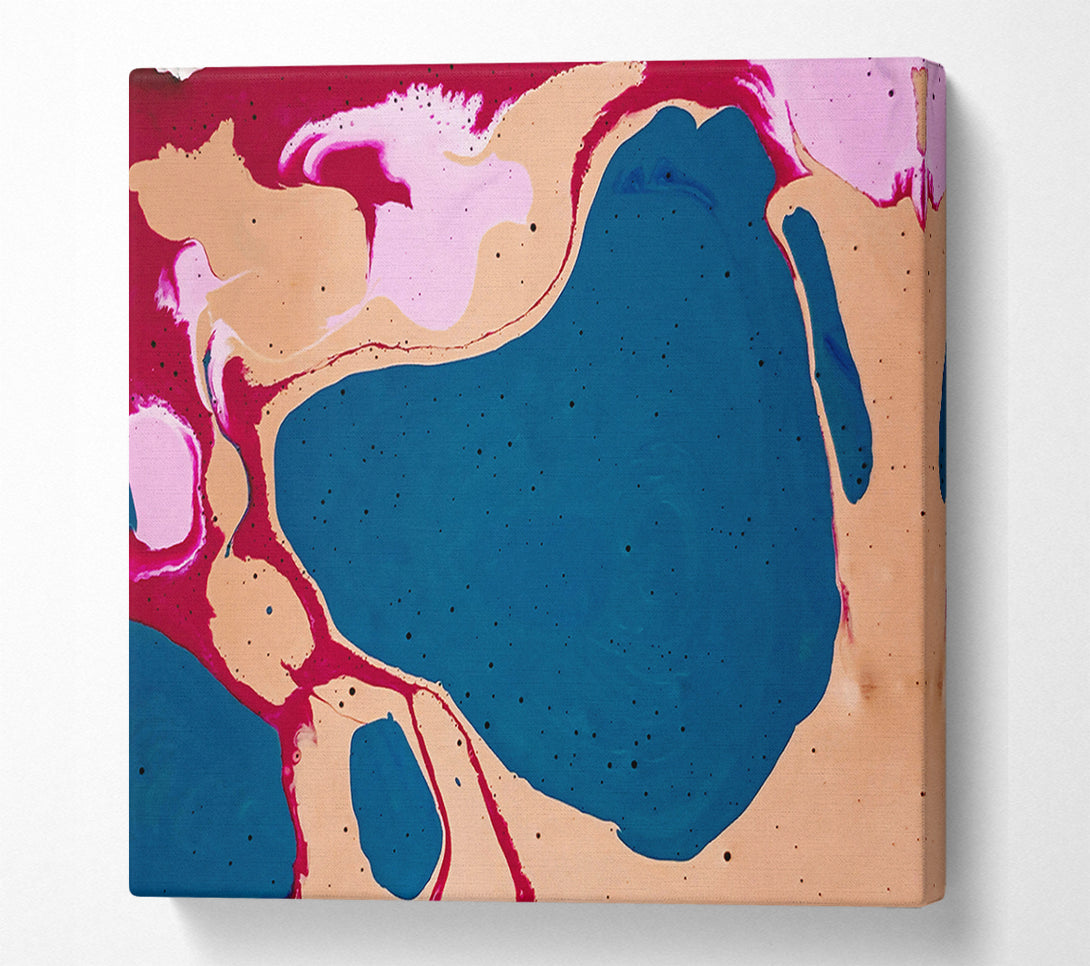  A Canvas Print of Teal Swirling Dreams Canvas Art