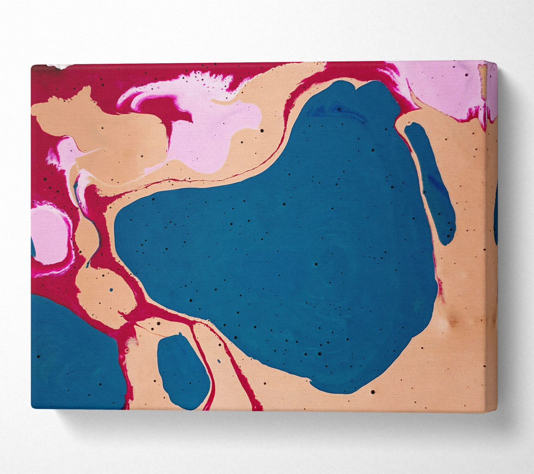  A Canvas Print of Teal Swirling Dreams Canvas Art