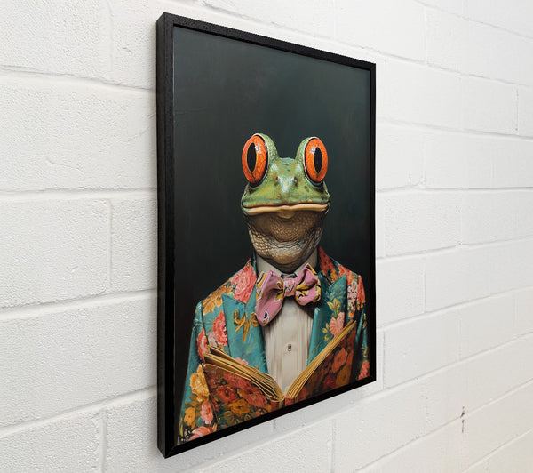 Frog In A Suit Staring