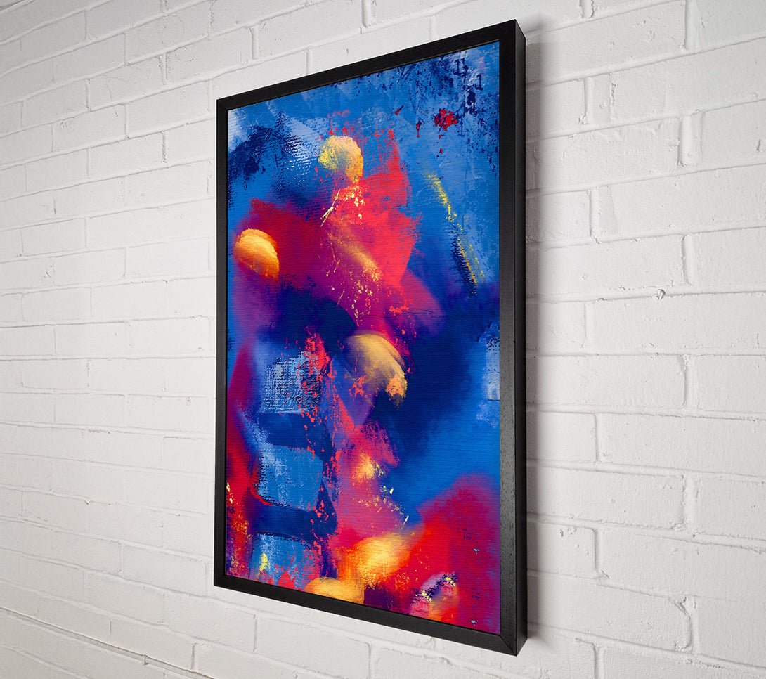  A Canvas Print of Blue Burst Of Color Canvas Print