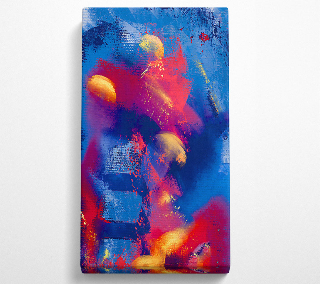  A Canvas Print of Blue Burst Of Color Canvas Print