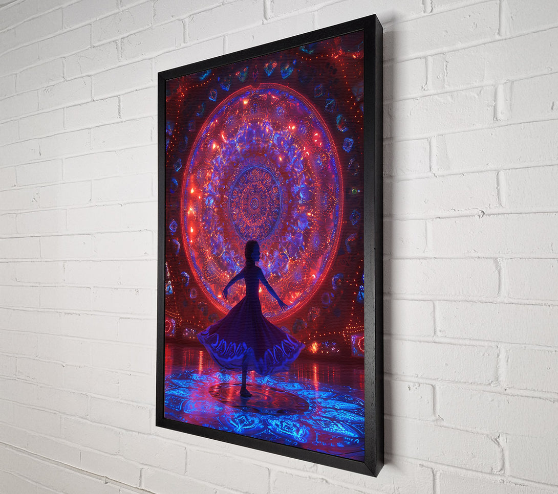  A Canvas Print of Crimson Light Dance Canvas Print