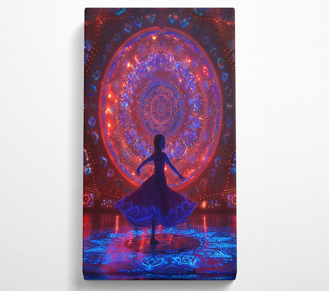 A Canvas Print of Crimson Light Dance Canvas Print