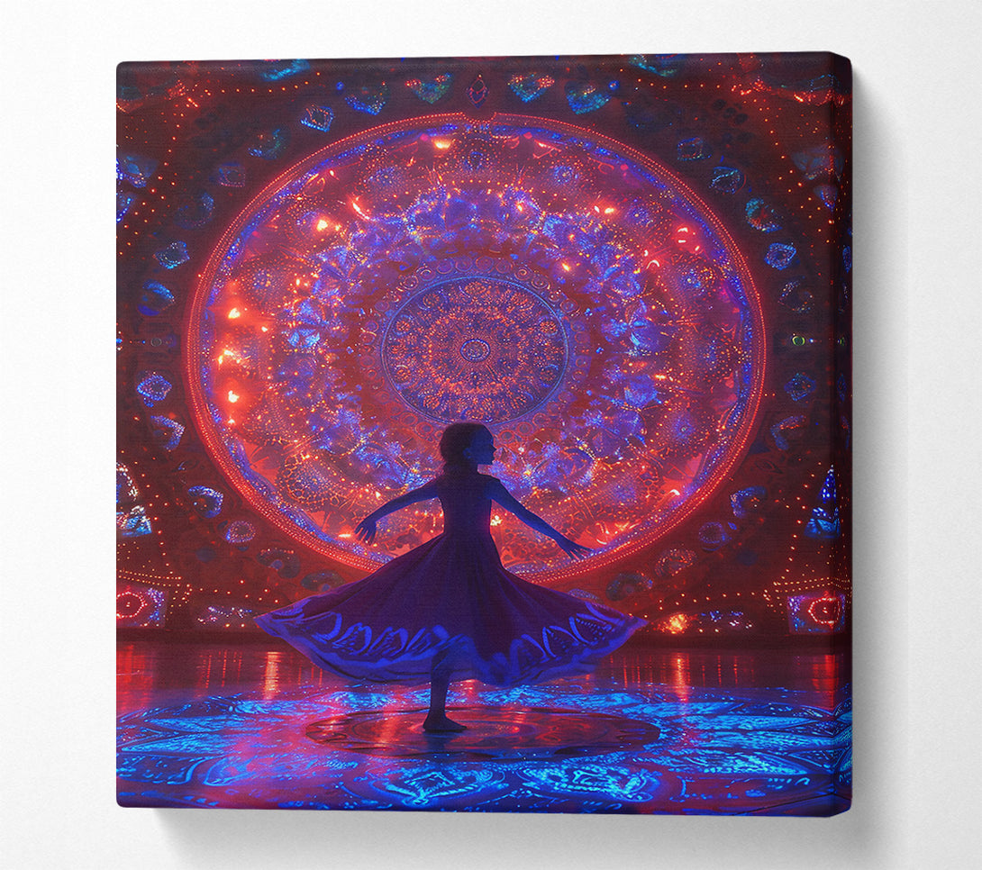  A Canvas Print of Crimson Light Dance Canvas Print