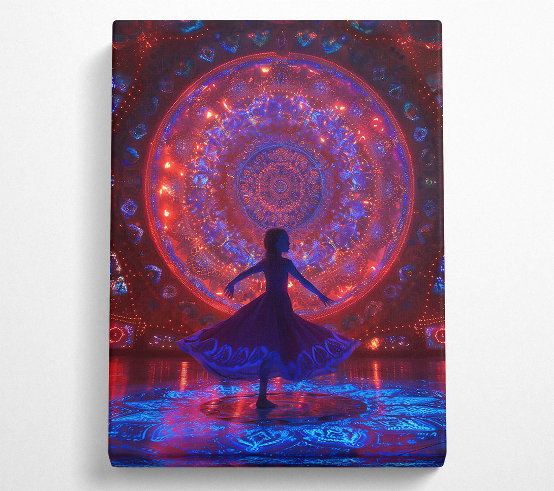  A Canvas Print of Crimson Light Dance Canvas Print