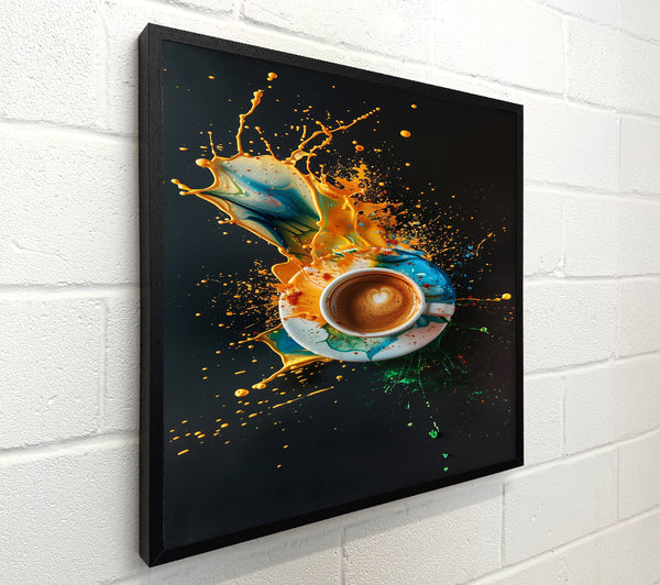 Golden Coffee Splash