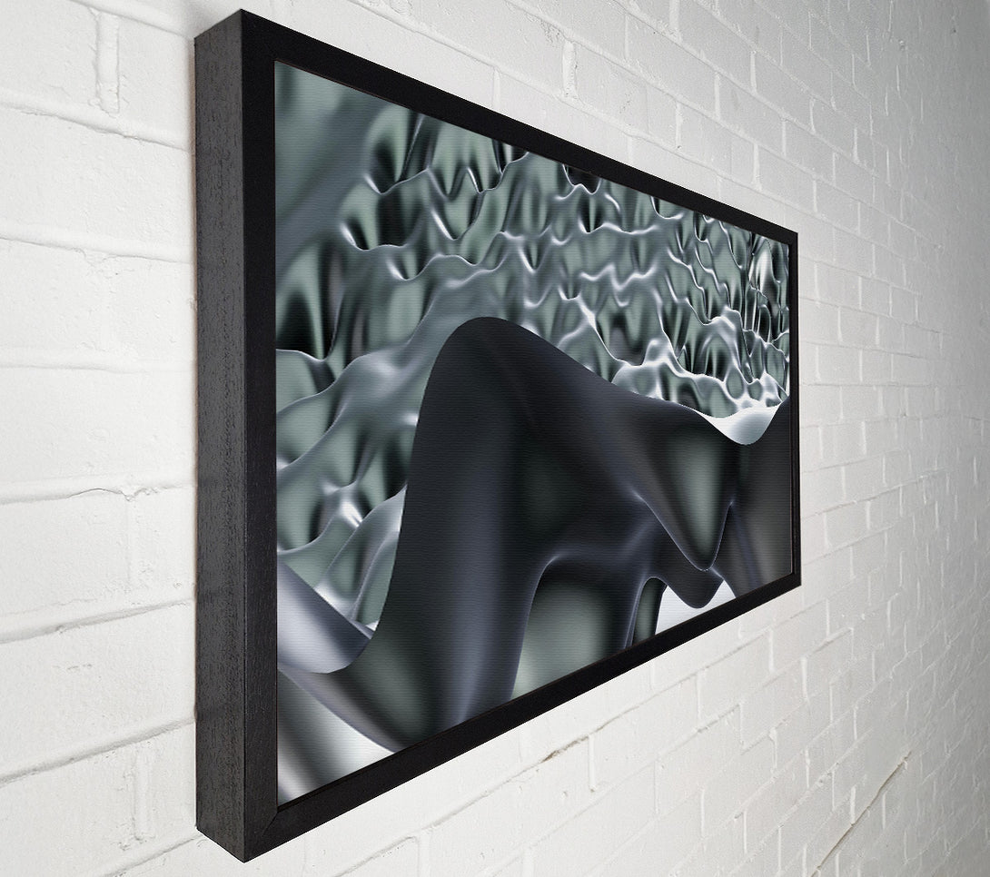  A Canvas Print of Silver Liquid Flow Canvas Print