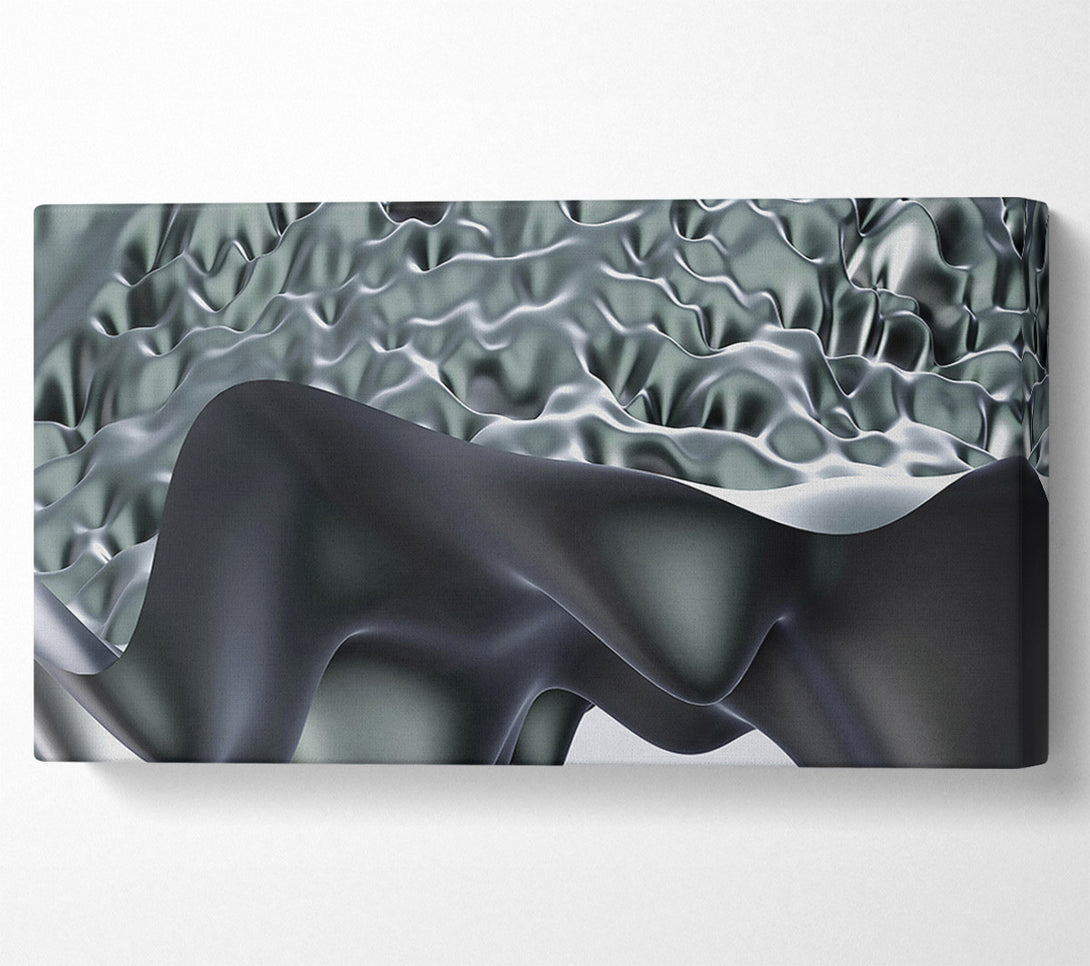  A Canvas Print of Silver Liquid Flow Canvas Print