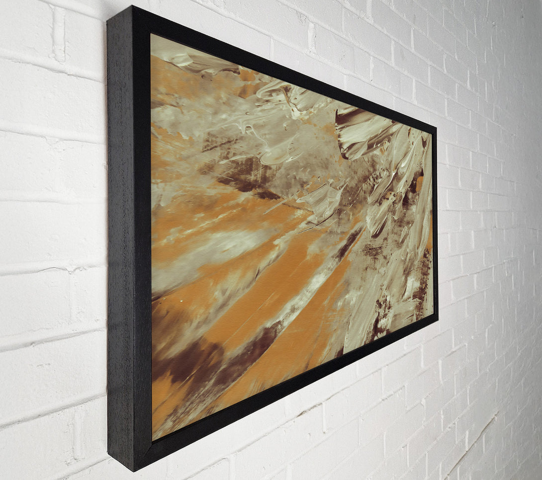  A Canvas Print of Golden Brushstrokes Canvas Print