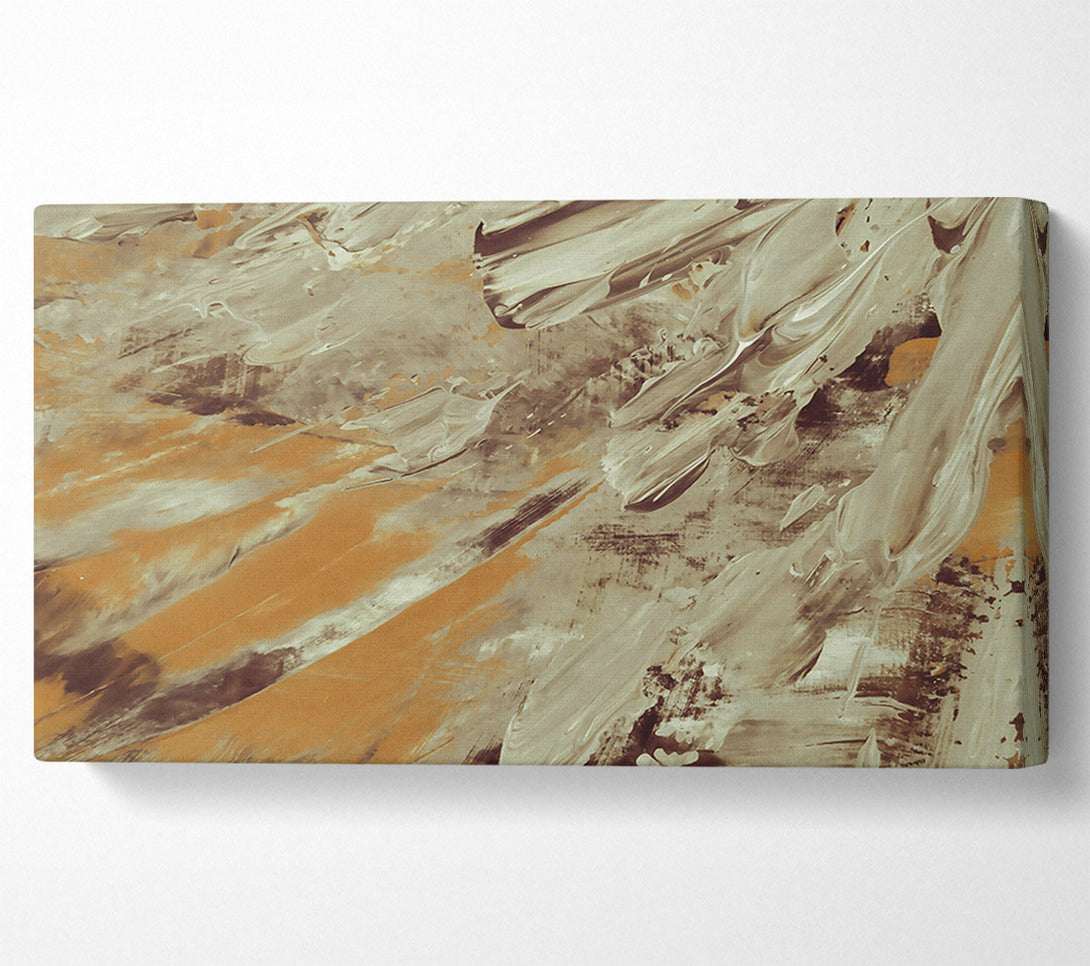  A Canvas Print of Golden Brushstrokes Canvas Print