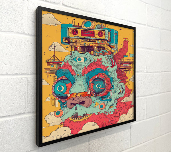 Red Mechanical Dreamscape