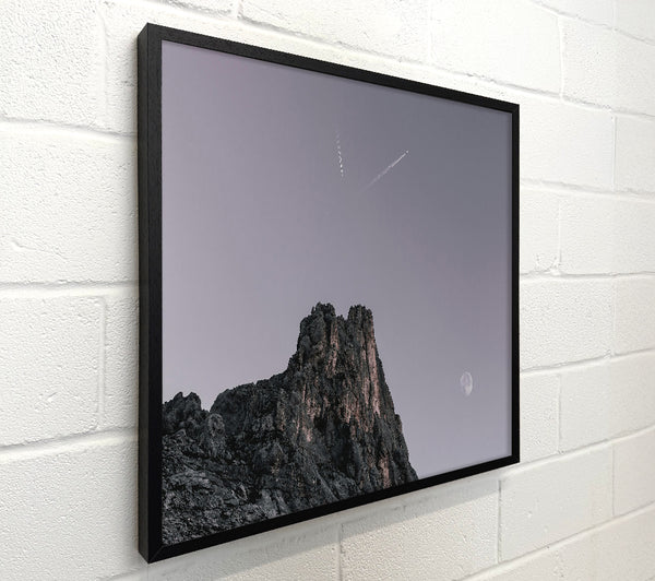 Pale Moon Over Peak