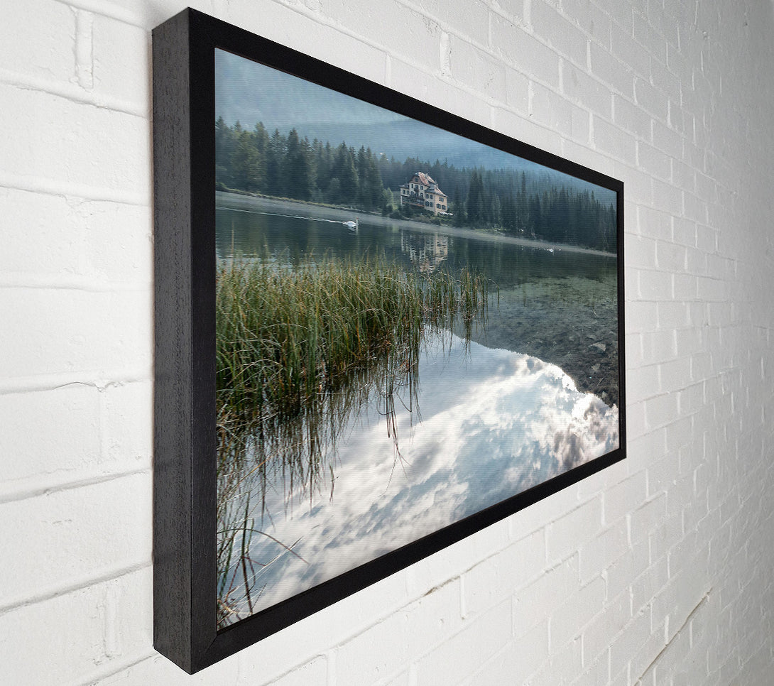  A Canvas Print of Emerald Lake Reflections Canvas Wall Art
