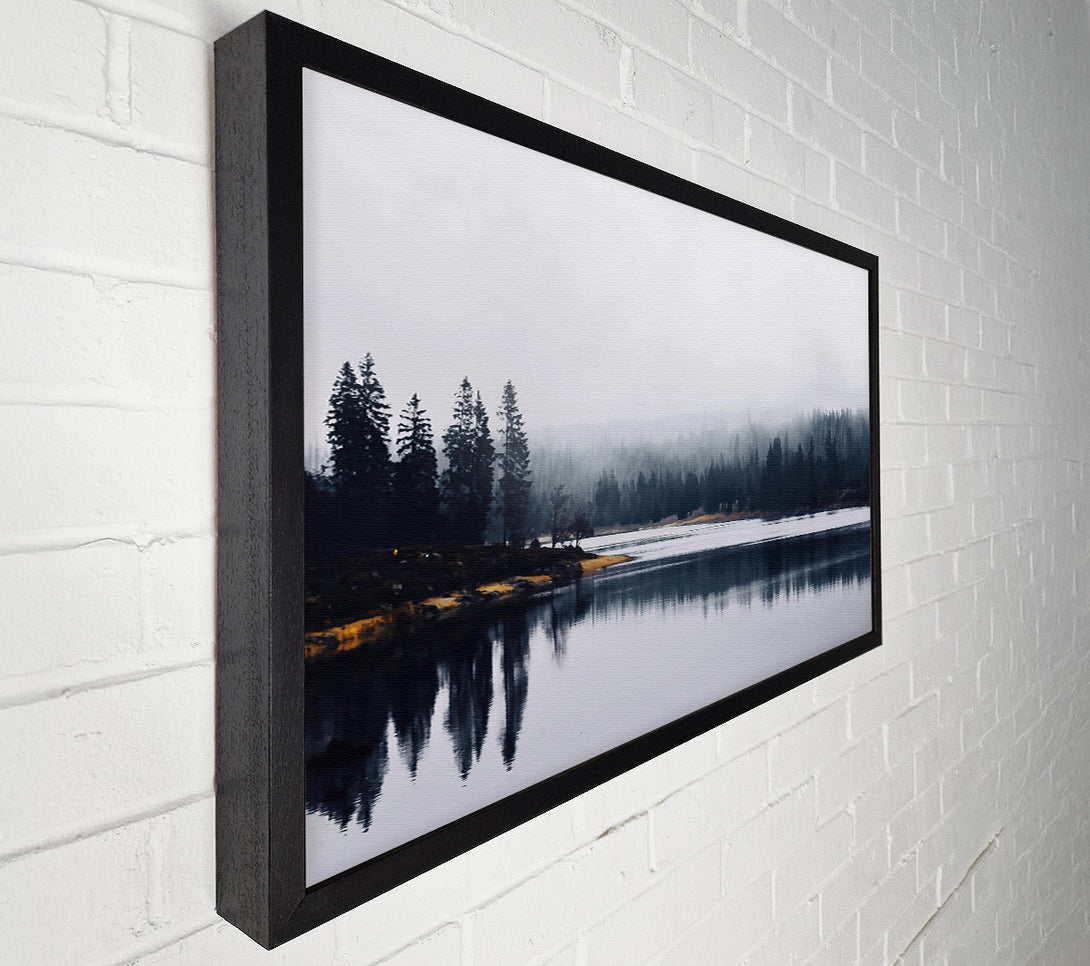  A Canvas Print of Blue Mist Reflections Canvas Wall Art