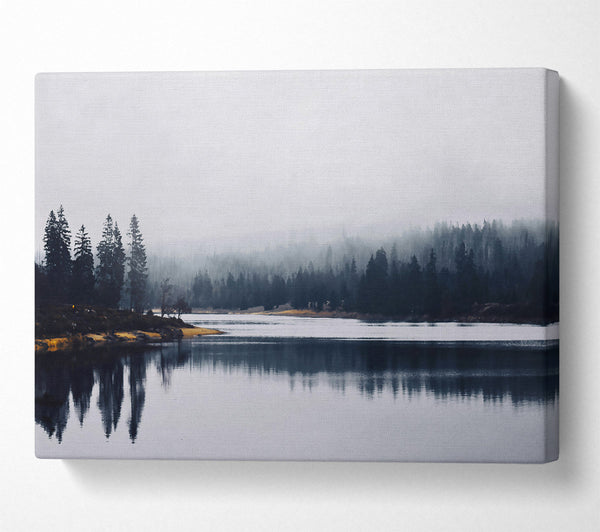  A Canvas Print of Blue Mist Reflections Canvas Wall Art