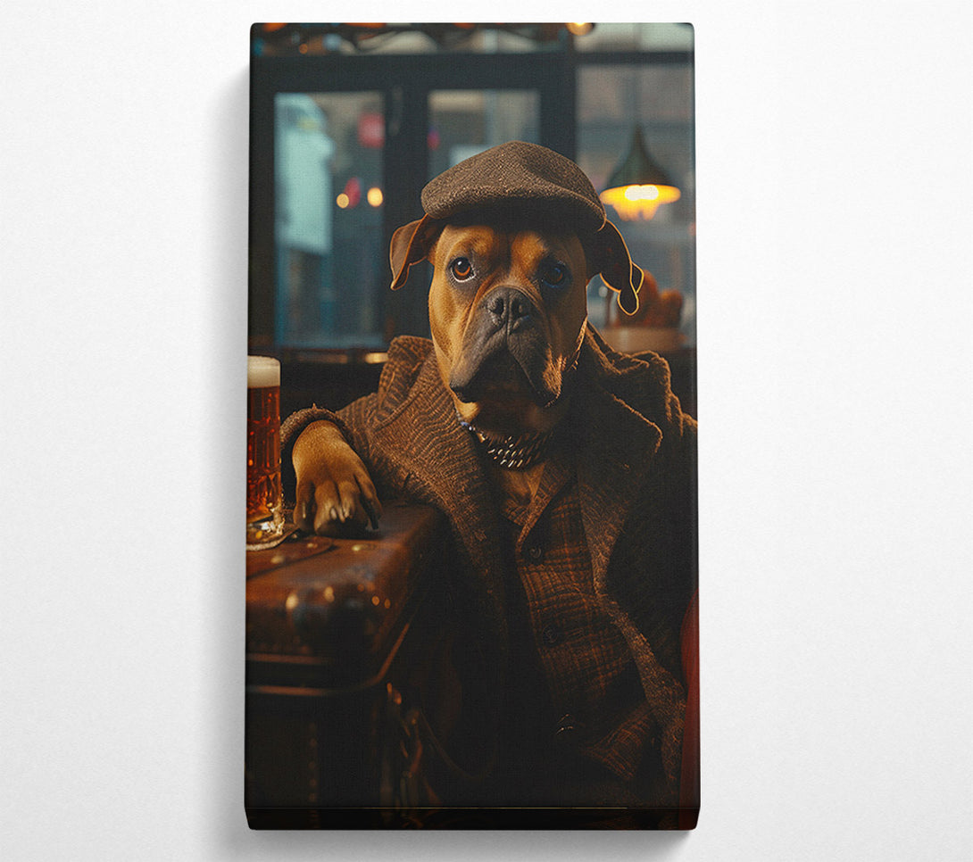  A Canvas Print of Geezer Dog Pub Canvas Art