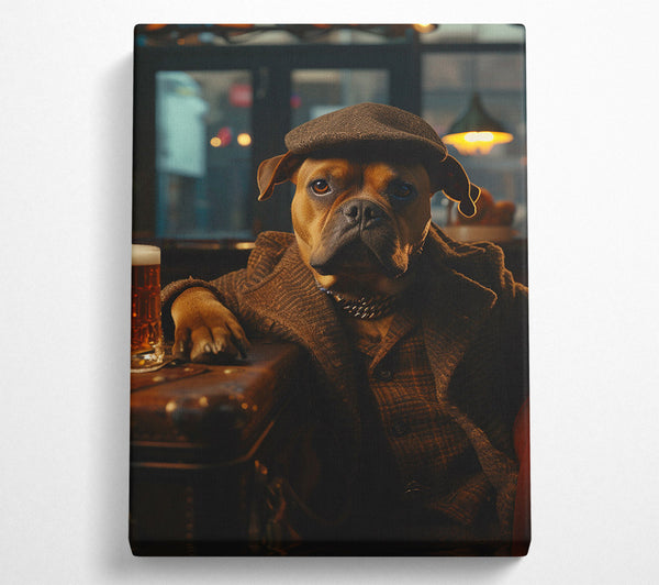  A Canvas Print of Geezer Dog Pub Canvas Art
