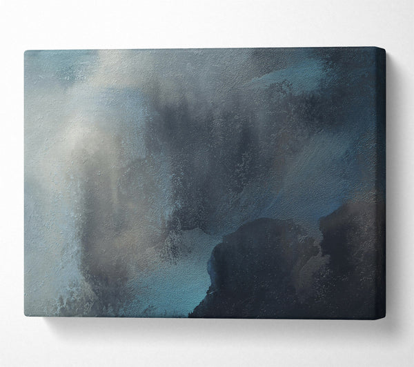  A Canvas Print of Azure Stormy Hues Canvas Wall Art