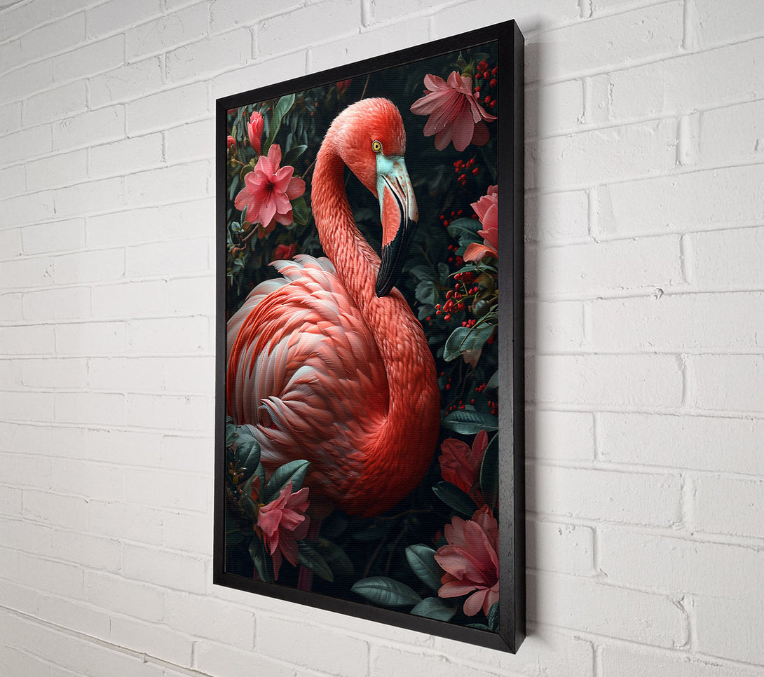  A Canvas Print of Crimson Flamingo Dream Canvas Art
