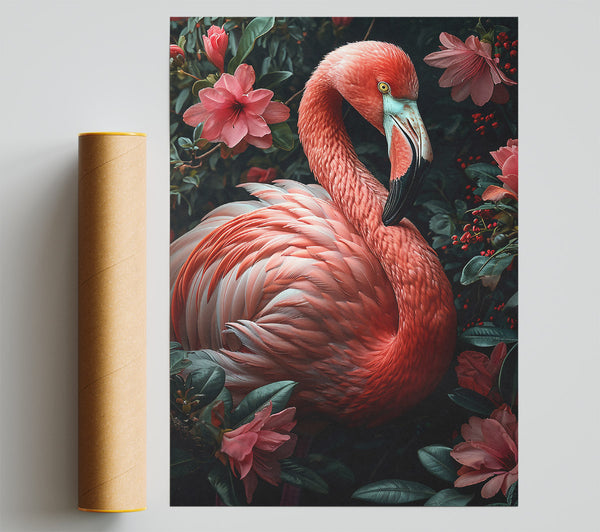 Crimson Flamingo Dream Print