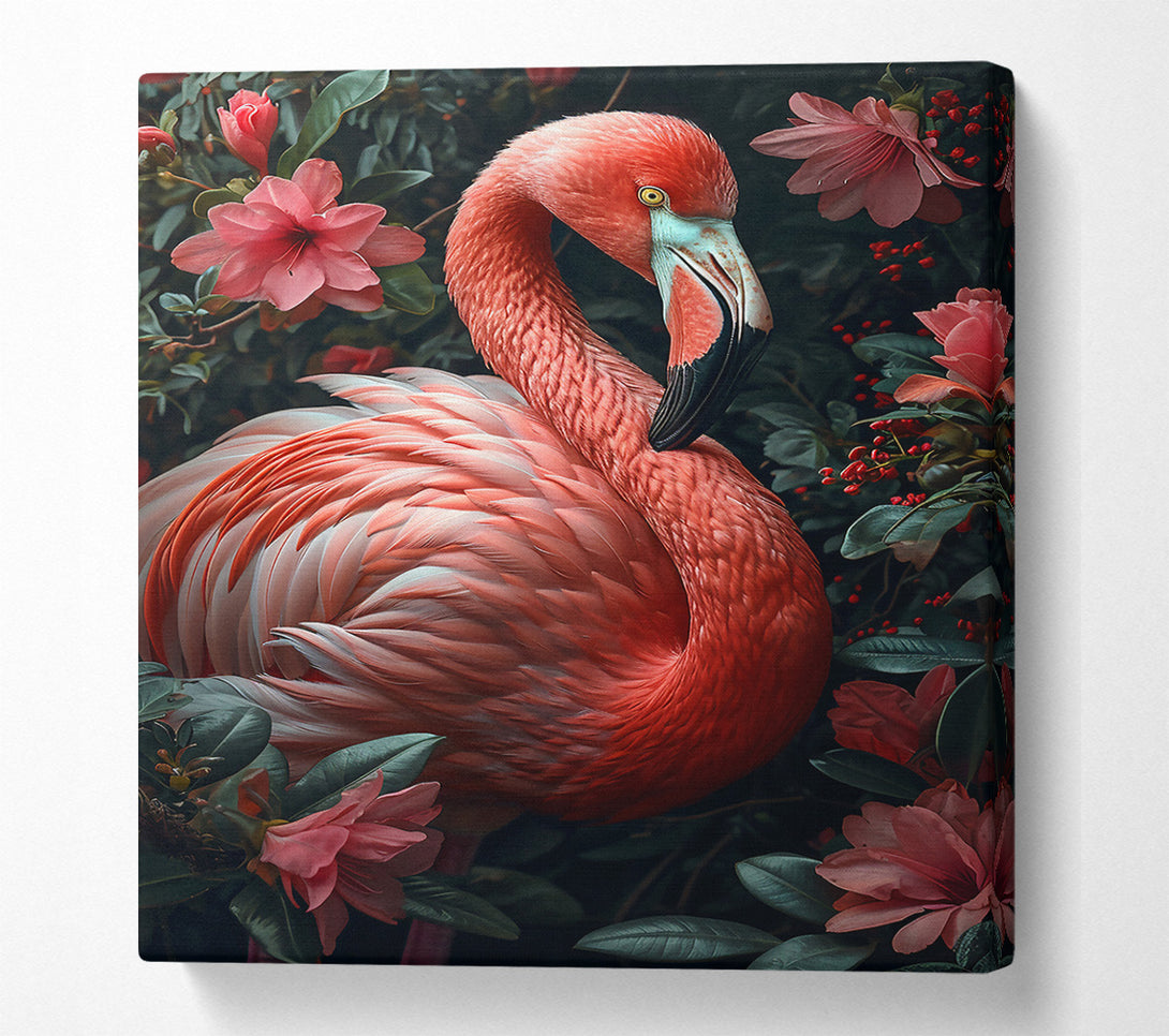  A Canvas Print of Crimson Flamingo Dream Canvas Art