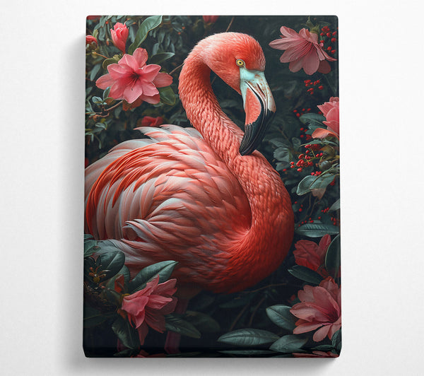  A Canvas Print of Crimson Flamingo Dream Canvas Art
