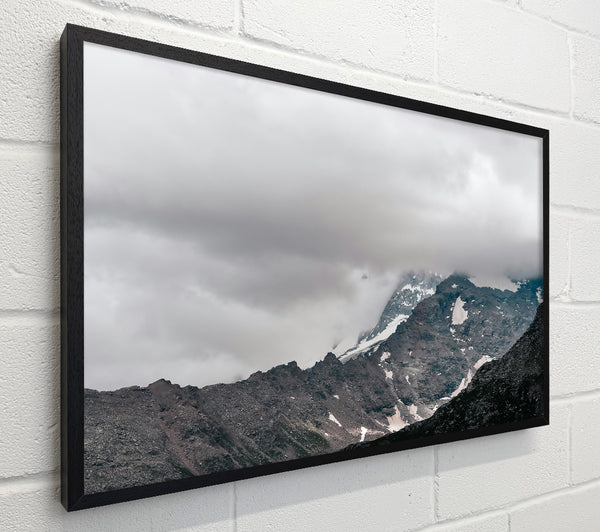 Grey Peaks In Mist