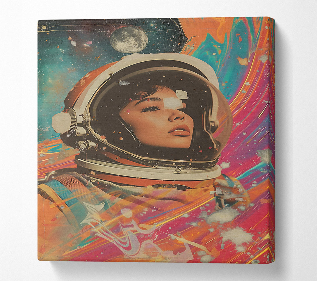  A Canvas Print of Orange Cosmic Dream Canvas Print