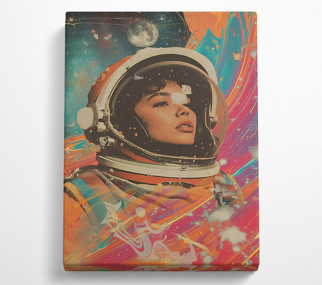  A Canvas Print of Orange Cosmic Dream Canvas Print