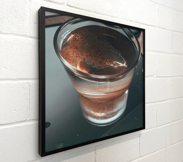 Amber Glass Reflections