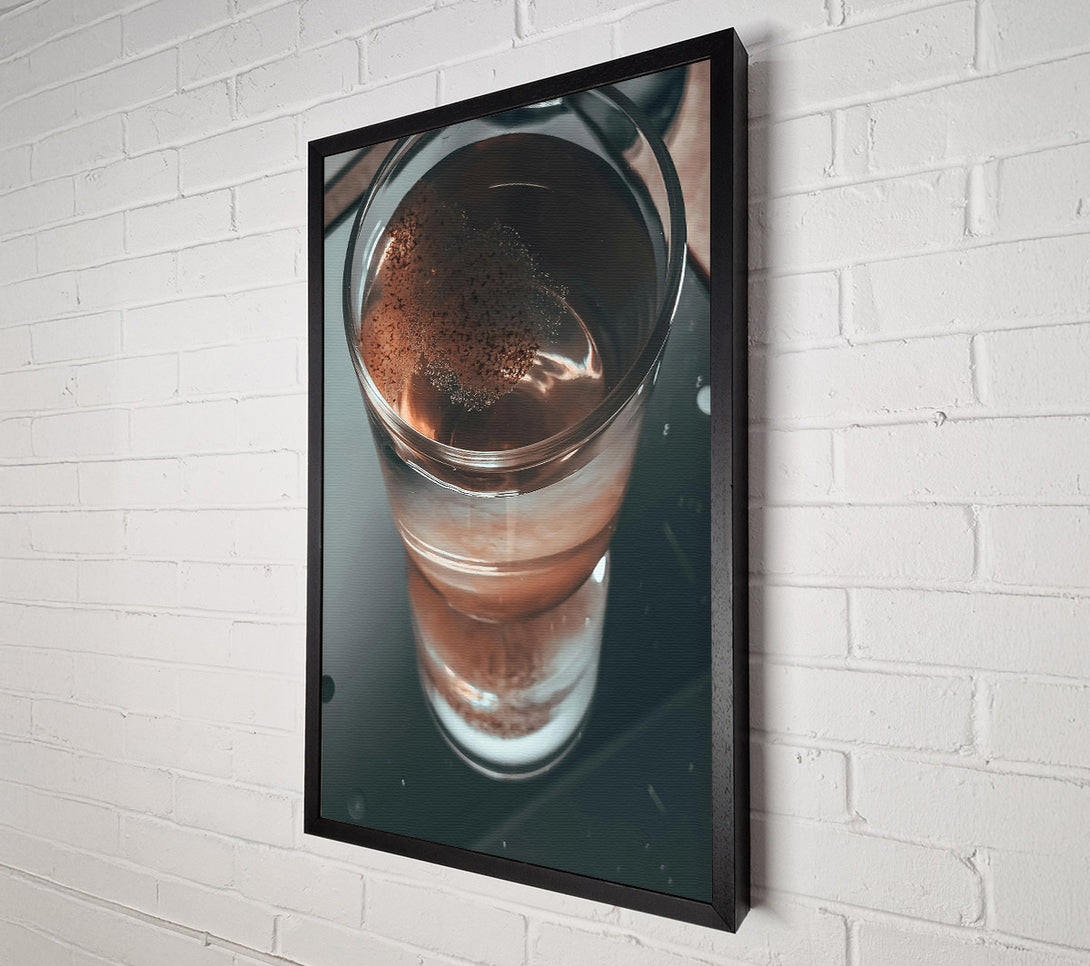  A Canvas Print of Amber Glass Reflections Canvas Print
