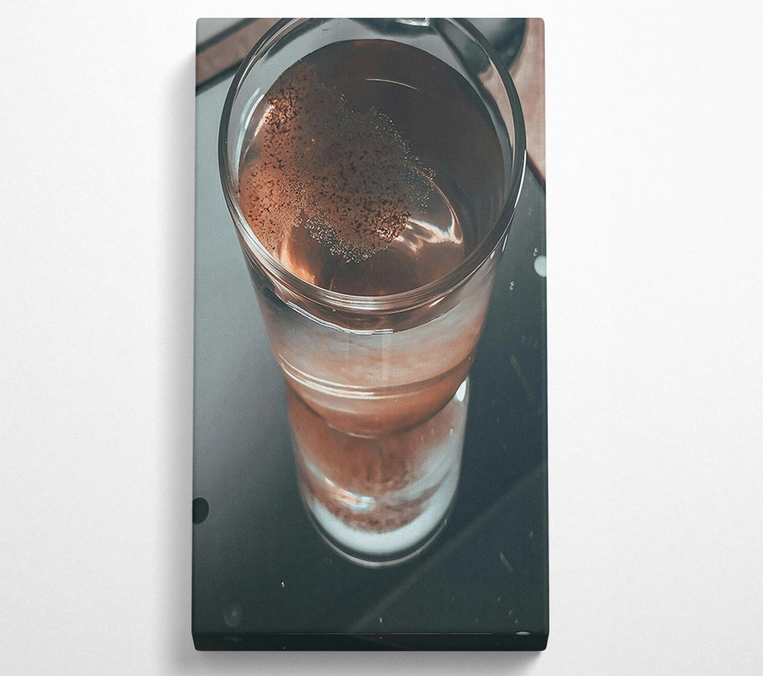  A Canvas Print of Amber Glass Reflections Canvas Print