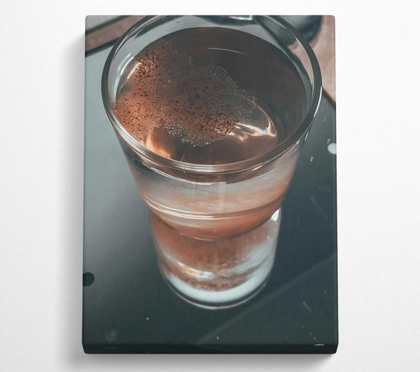  A Canvas Print of Amber Glass Reflections Canvas Print