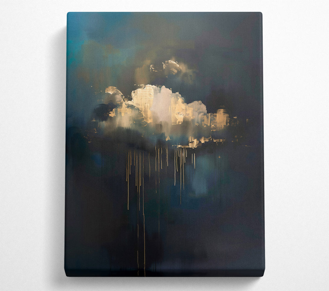  A Canvas Print of Golden Storm Clouds Canvas Print