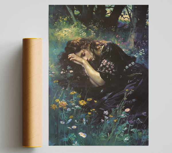 Black Velvet Slumber Giclee Print