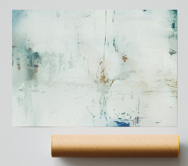 Pale Blue Abstract Poster