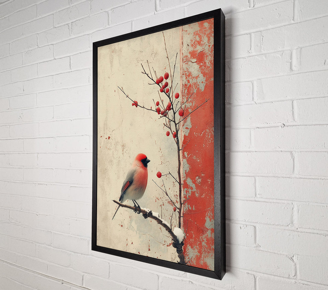  A Canvas Print of Crimson Winter Song Canvas Art