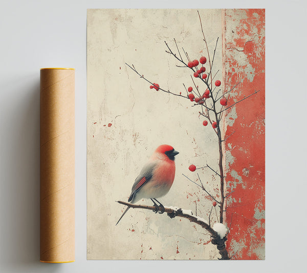 Crimson Winter Song Print