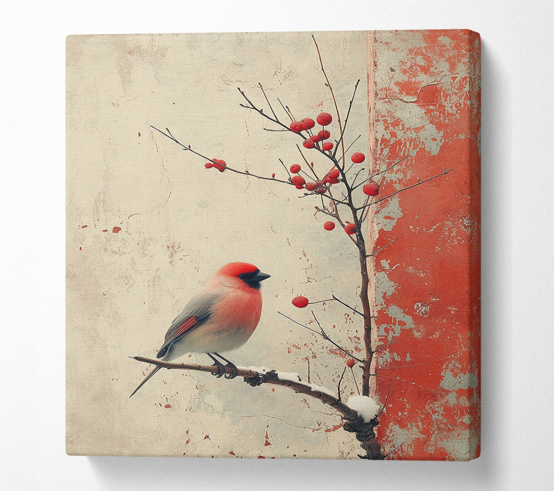  A Canvas Print of Crimson Winter Song Canvas Art