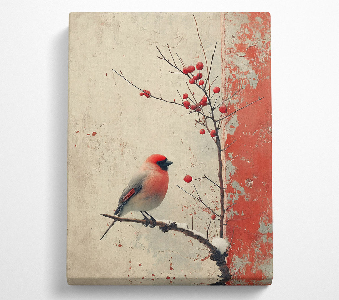  A Canvas Print of Crimson Winter Song Canvas Art