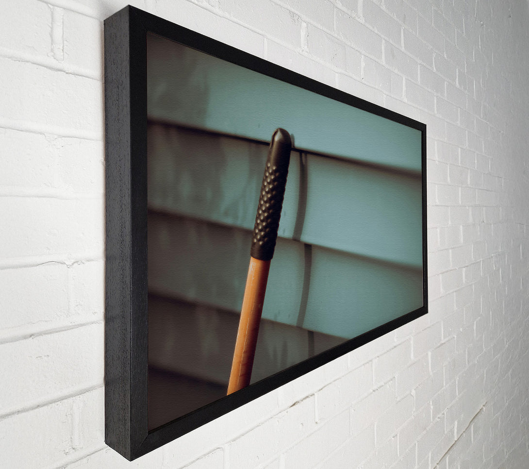  A Canvas Print of Teal Siding Shadows Canvas Art