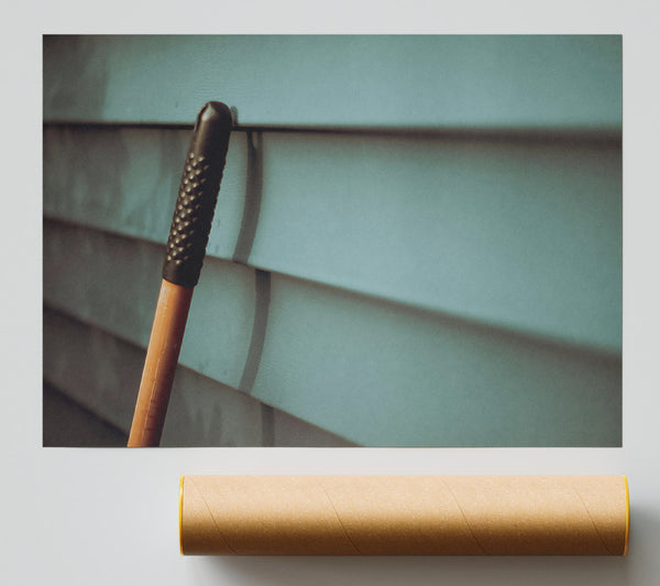 Teal Siding Shadows Giclee Print