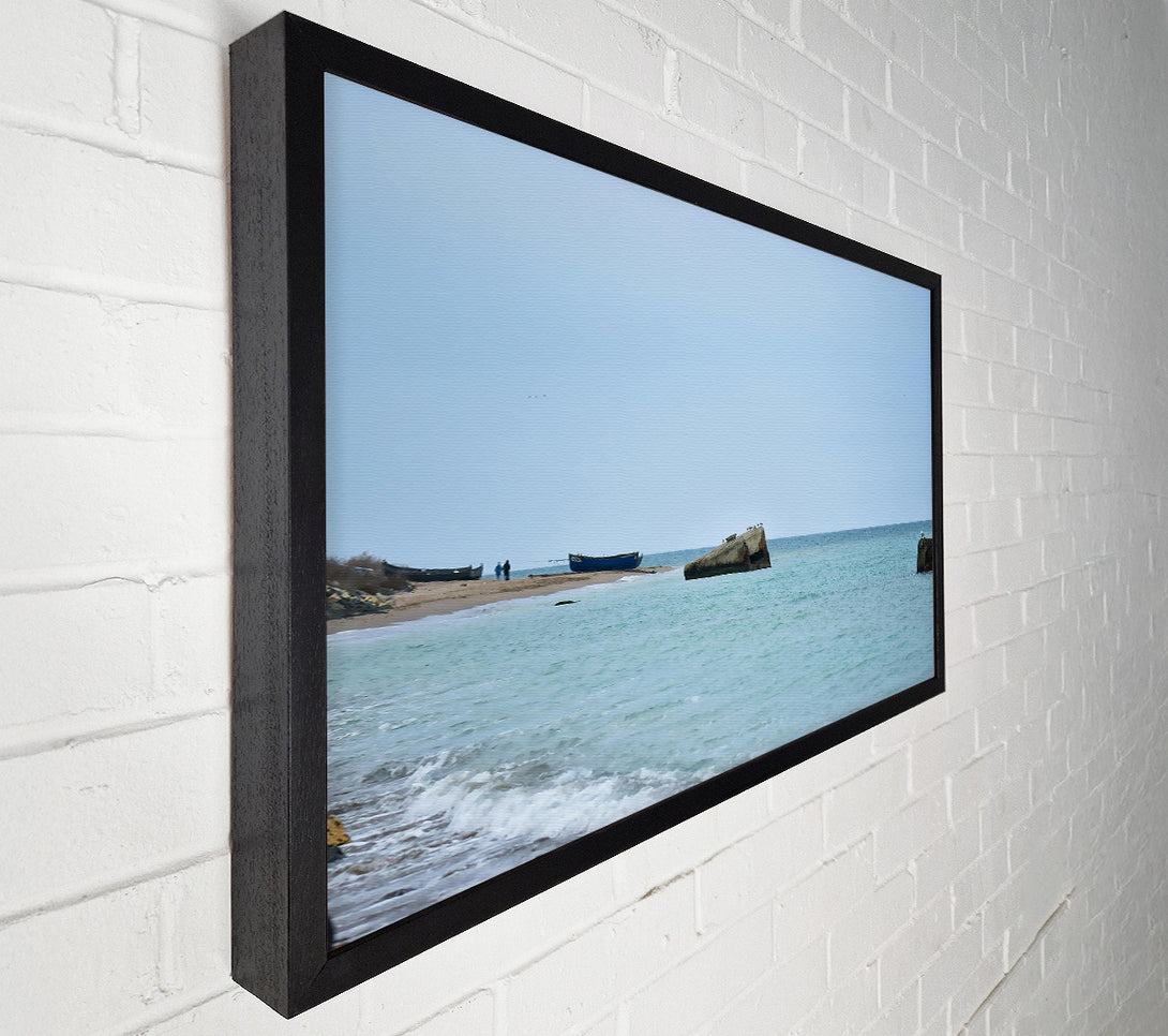  A Canvas Print of Turquoise Ocean Ruins Canvas Print