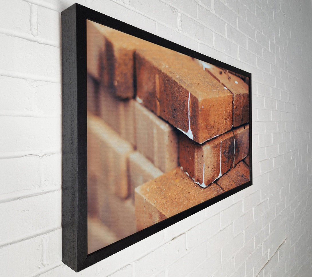  A Canvas Print of Rustic Brown Brick Wall Canvas Art