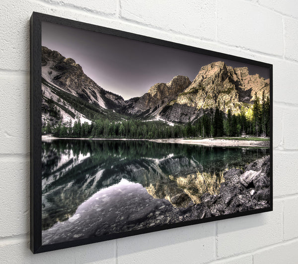 Golden Mountain Reflections
