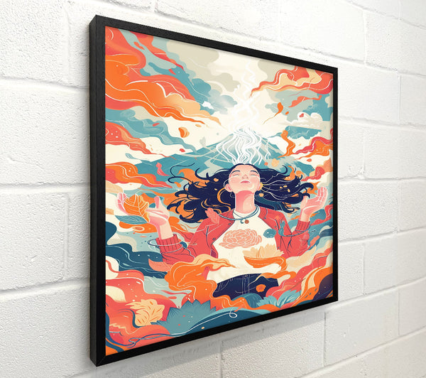 Orange Clouds Embrace