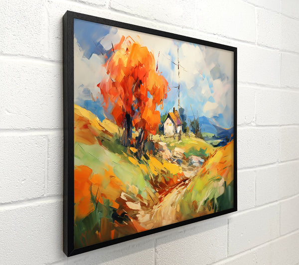 Orange Autumn Cottage