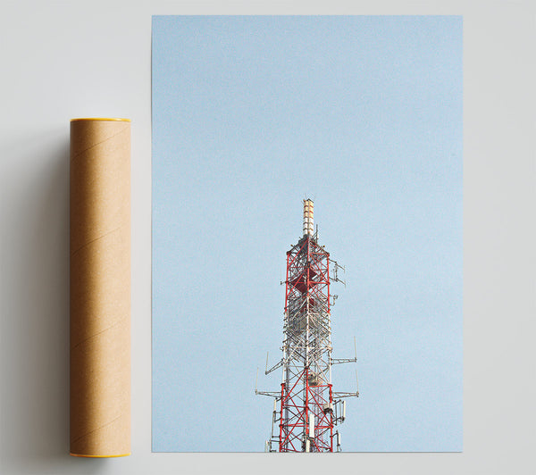 Red Steel Skyward Giclee Print