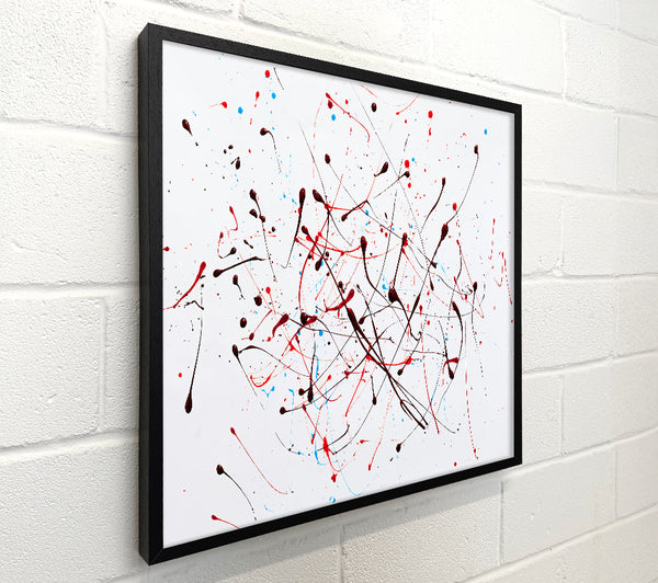 Black And Red Splatter