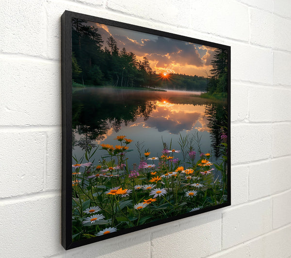 Golden Sunset Reflection